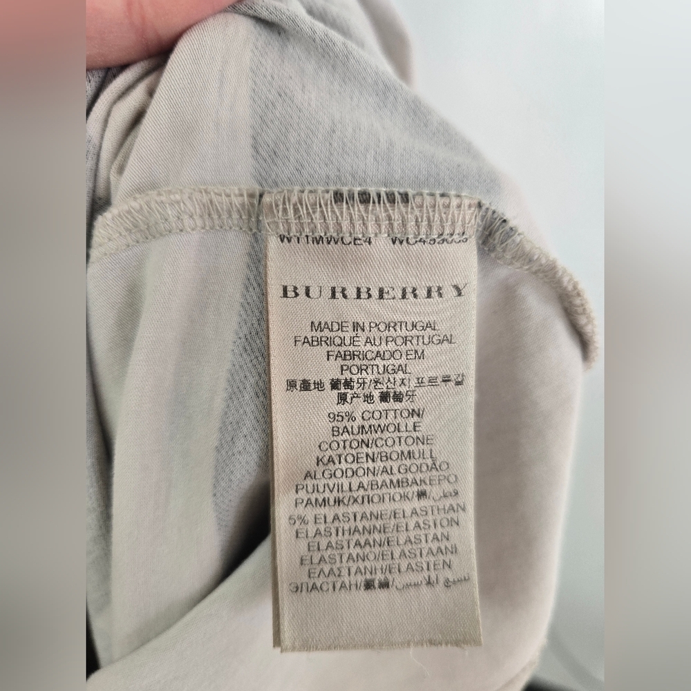 Burberry Brit Nova Check Top Tee Sz Medium - Picture 7 of 9